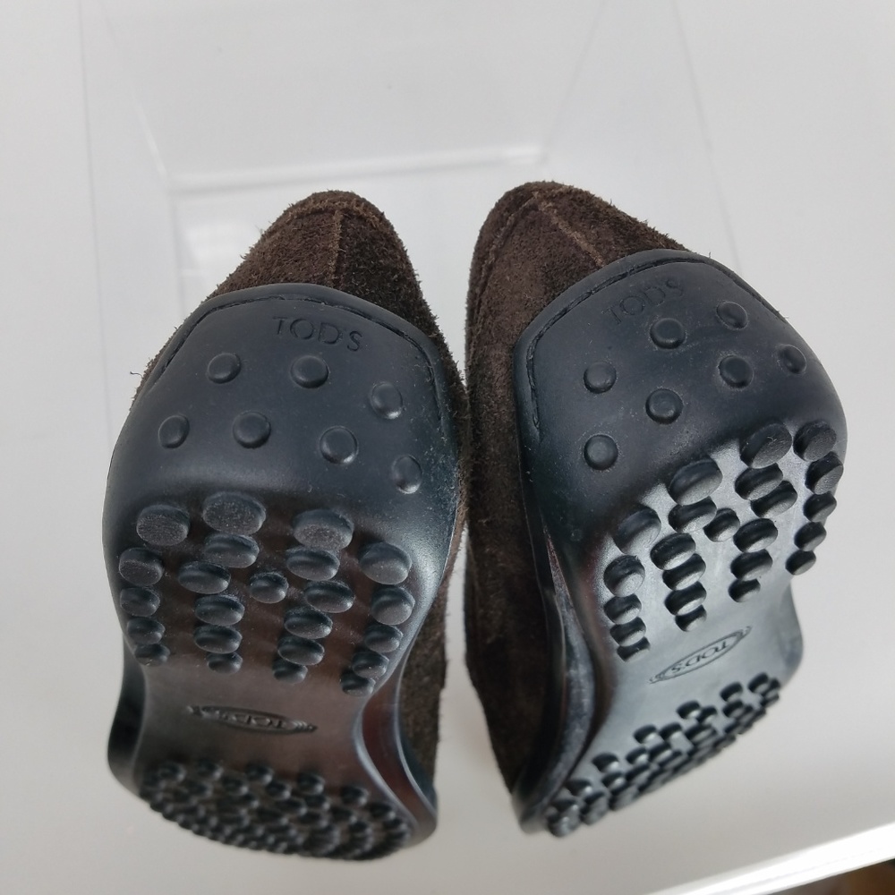 Tod's 34 driving moc suede espresso EUC - Picture 5 of 7